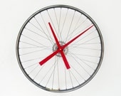 Recycled Bike Wheel Clock