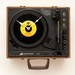 Recycled record player clock