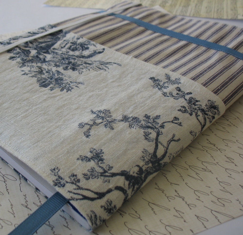 Blue Toile Composition Notebook Cover