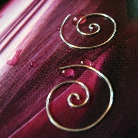 40% OFF with coupon code (2013SALE40) - 3/4 inch Sterling Spiral Earrings