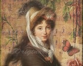 Le Petit Journal Digital Collage Greeting Card (Suitable for Framing)
