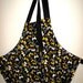 SALE Adult Apron Black Gray and Yellow Butterflies REVERSIBLE SALE