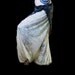 Goddess Harem Pants belly dance White lace Slit Open Leg exotic Turkish floorwork gothic tribal fusion