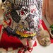 SALE. Skulls, Flowers, Stripes, Dots, Frills, Bustle Looking Patchwork Broken Doll Carnival WRAP AROUND Skirt, crude designs by lana AOA