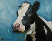 16x20 Print of oil painting Cow20 by Roz