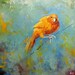 Bird 27 20x20 inch original oil painting by Roz