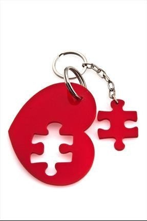 Puzzle  Accessories, Key Chain Set,Plexiglass, Laser Cut Acrylic,Gifts Under 25