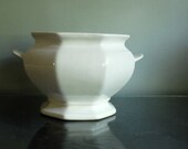 Vintage Planter or Tureen White Ceramic California Pottery