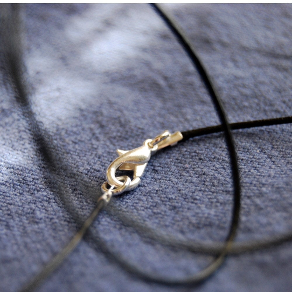 Black Leather Cord for Pendants