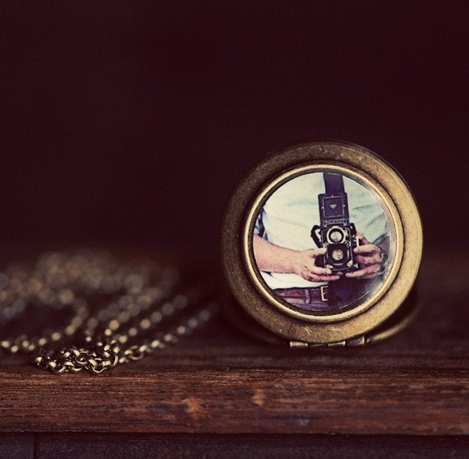 Vintage Rolleiflex Camera - Photo Locket Necklace - The Lukas Van Dyke Collection
