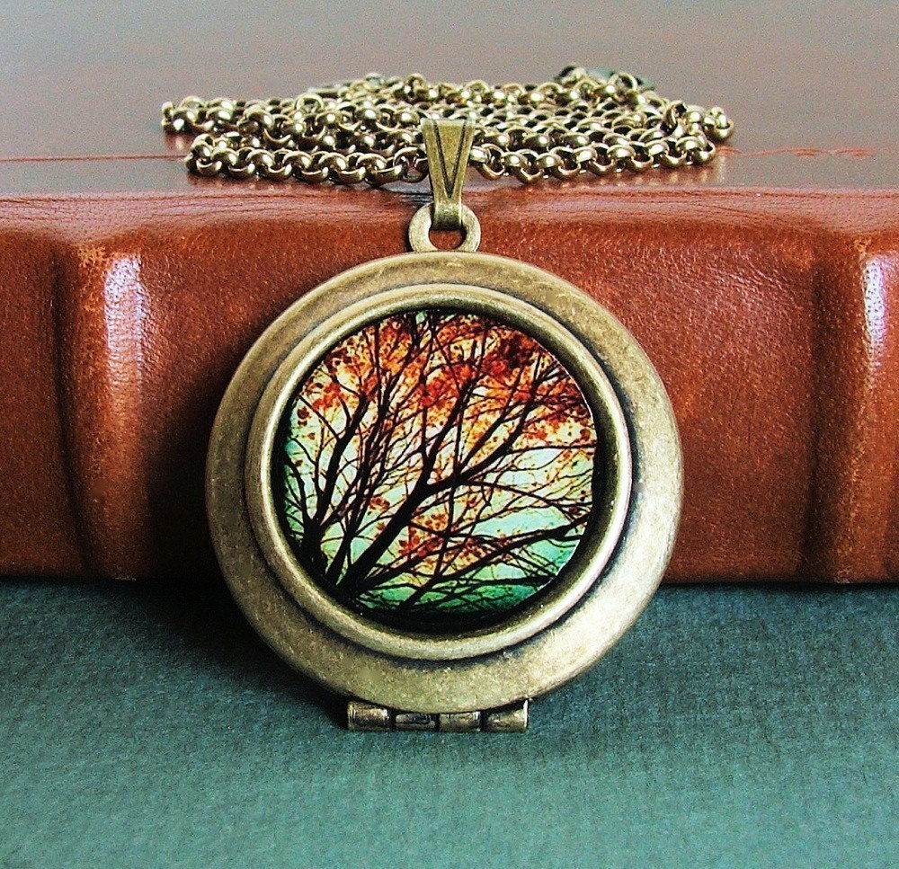 Autumns Alchemy- Fine Art Photo Locket Necklace