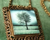 You begin to feel alone- Art Pendant Necklace