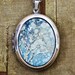 Photo Locket Necklace- Snowblind - Winter Wonderland Snowy Trees - Grande Silver Edition