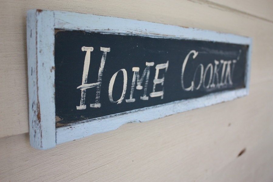 Shabby Cottage Chic Home Cookin Sign