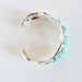 Silver Turquoise Cuff - Bracelet Wide Statement Elegant Jewelry Aqua Tiffany Robin Blue Egg Rare Resort Summer Graduation Gift Bridal Teal