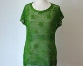 Polkadot Mesh Beach Top - Free U.S. Shipping