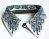 LAST ONE - Detachable Silk Shirt Collar - "Wheat" -  Jen Storey Collaboration