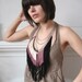 Maximum Fringe Necklace - Black, Rose, Champagne