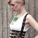 Elastic Harness - Black and gold printed - S/M