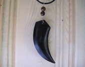 Buffalo Bone Claw Tiger Eye Leather Necklace Fathers day Men Gifts 20 inch DragonflyRidge Gifts for Him