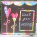 Count Your Blessings Mixed Media Collage (5 1/2 x 5 1/2 in)- MADE TO ORDER