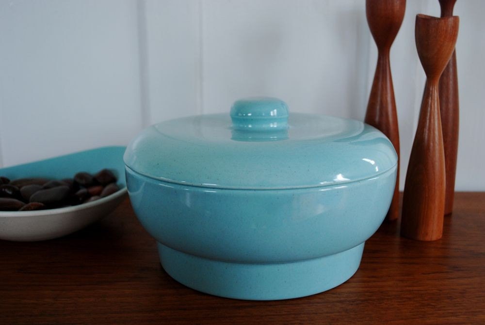SALE Vintage California Pottery - Santa Anita Ware Covered Casserole