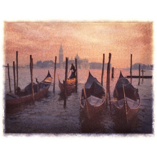 Gondolas, Matted, Archival, Fine Art Photograph