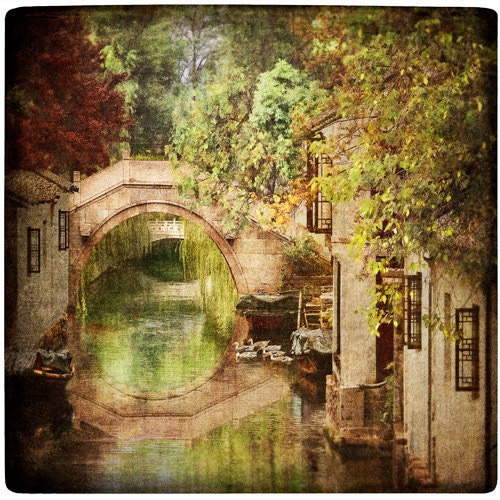 Canal Town, 5x5 Signed, Original, Fine Art Photograph