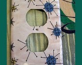 mid century switch plate retro vintage 1950's atomic era rockabilly outlet light switch