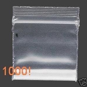 LARGE LOT of 1000 1 x 1inch Ziplock Plastic Bags dime
