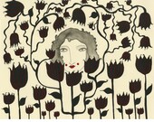 Art Print- Friends With the Flowers