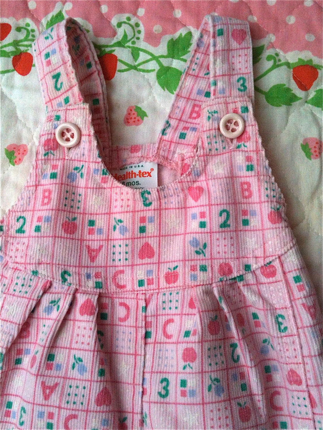 Corduroy ABC Overalls 3-6 Months