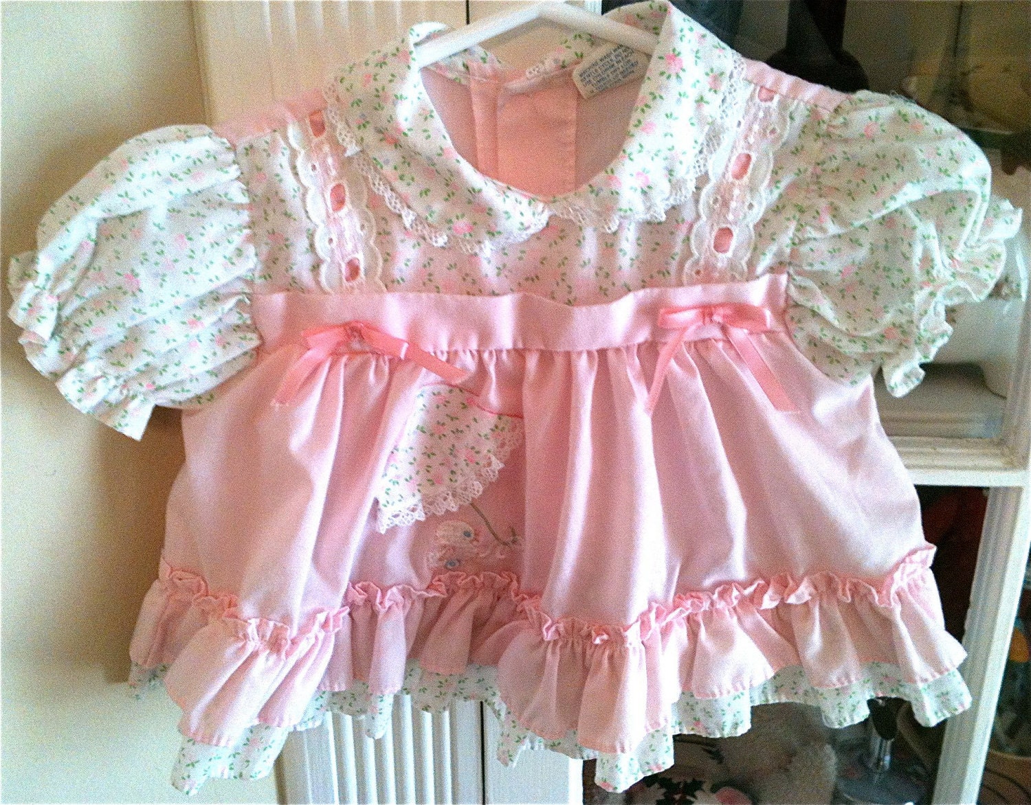 Flowers and Ducky Dress 3-6 Months
