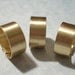 6 Smooth Band Wide Brass Rings