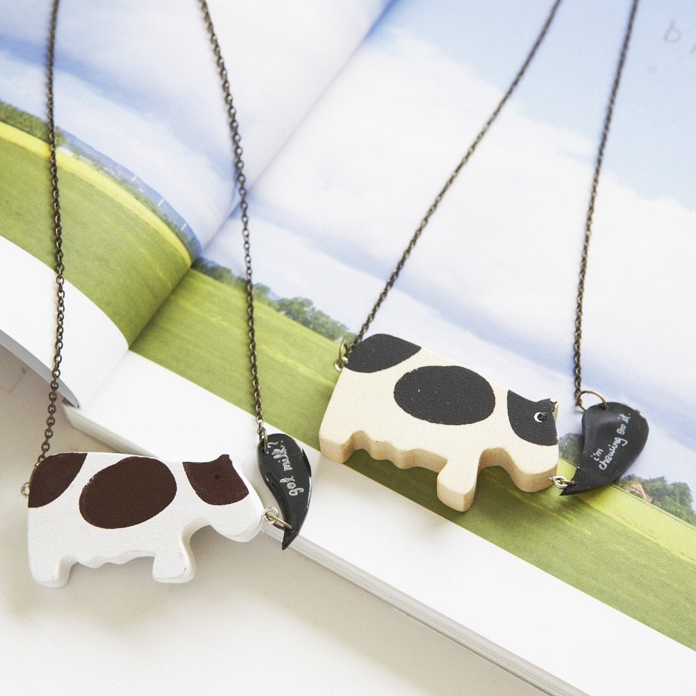ANIMAL FARM necklace - Funny Cows