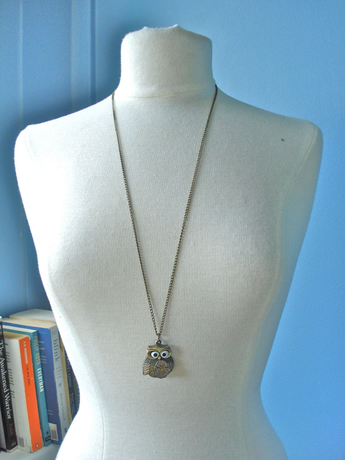 Owl Necklace Steampunk Jewelry