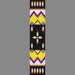 Native American Mountain Feather Bead Pattern Loom Square or peyote Stitch