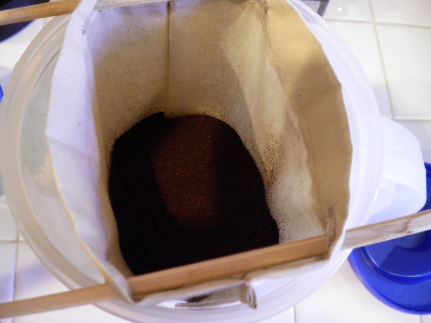 Commercial Sized Reusable Cold Brewed Coffee Filter, Cold Press Coffee Maker, Coffee Concentrate Maker, Low Acid Coffee