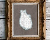 heart of wood - original art print