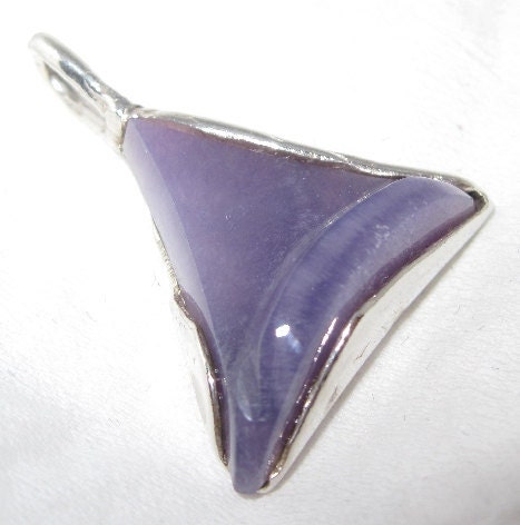 Arizona Pendant gem Grade Purple Handmade Chalcedony 100% Natural USA