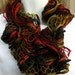 Endless Ruffle Infinity Scarf hand knit Autumn Night Ready to Ship great gift Ships Free in the USA
