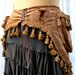 Steampunk costume belt - reserved listing for Heather Allen - brown with tassels - size Medium