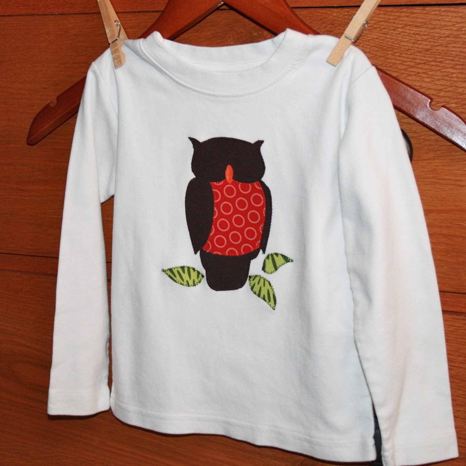 Owl Shirt - Short or Long Sleeved T sizes 0-3 months to 6t