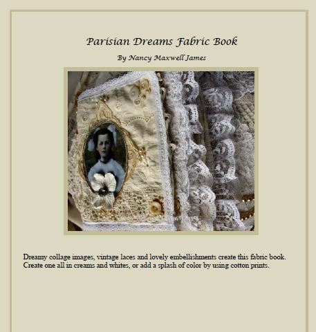 PDF Parisian Dreams Fabric Book Tutorial INSTANT DOWNLOAD