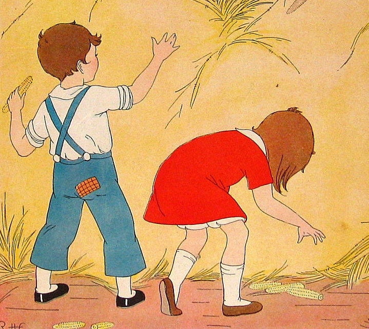1929 Children's Picture Book Plate McKintosh's Barn