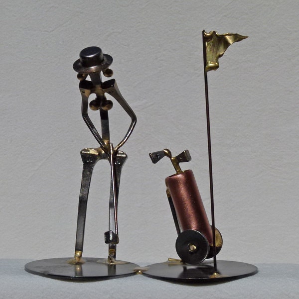 Handmade Horseshoe Nail Western Figure of a Lady by GrizzlyCreek