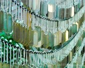 Still Life Photograph, Patriotic, Military Picture, Dog Tags, Teal, Silver, Green, Blue, Abstract, Boston,  8x10 inch Print - Away