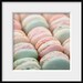Food Photography, Macaron Photograph - 5x5 inch Photograph of French pastry in light pink and mint green - "Parisian Pastels"