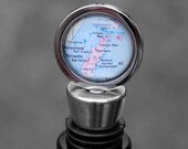 Door County Map Wine Bottle Stopper
