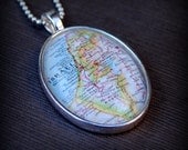 Israel Map Necklace